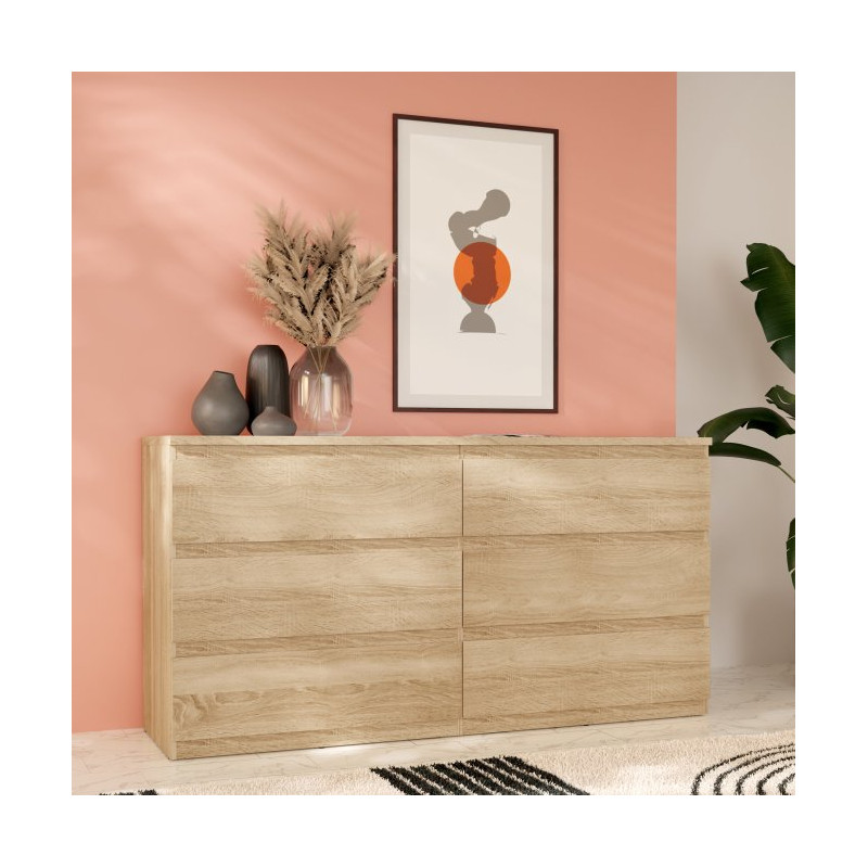 Edmore EMOK221 dąb sonoma – szeroka komoda 150 cm