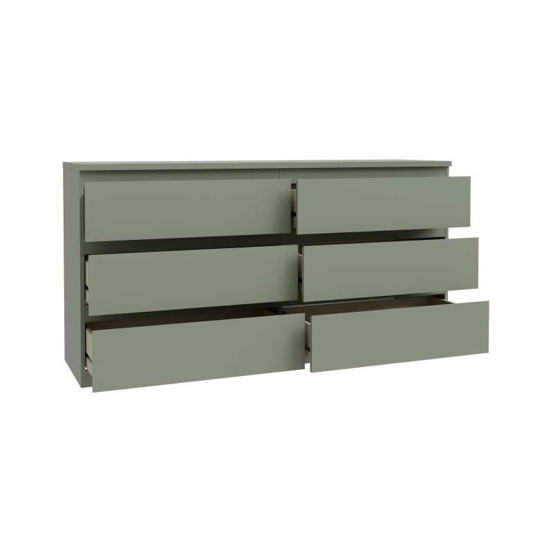 Edmore EMOK221 szałwiowa zieleń – szeroka komoda 150 cm