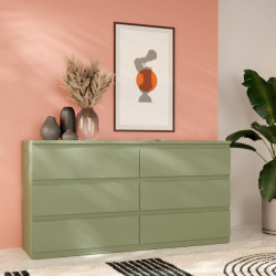 Edmore EMOK221 szałwiowa zieleń – szeroka komoda 150 cm