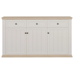 Komoda 170 cm Pontypool PNTK232 – biały/dąb riva