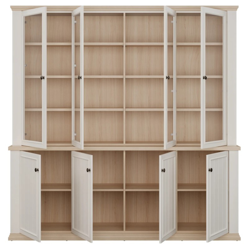 Duży regał 200 cm Pontypool – funkcjonalna zabudowa wnętrza