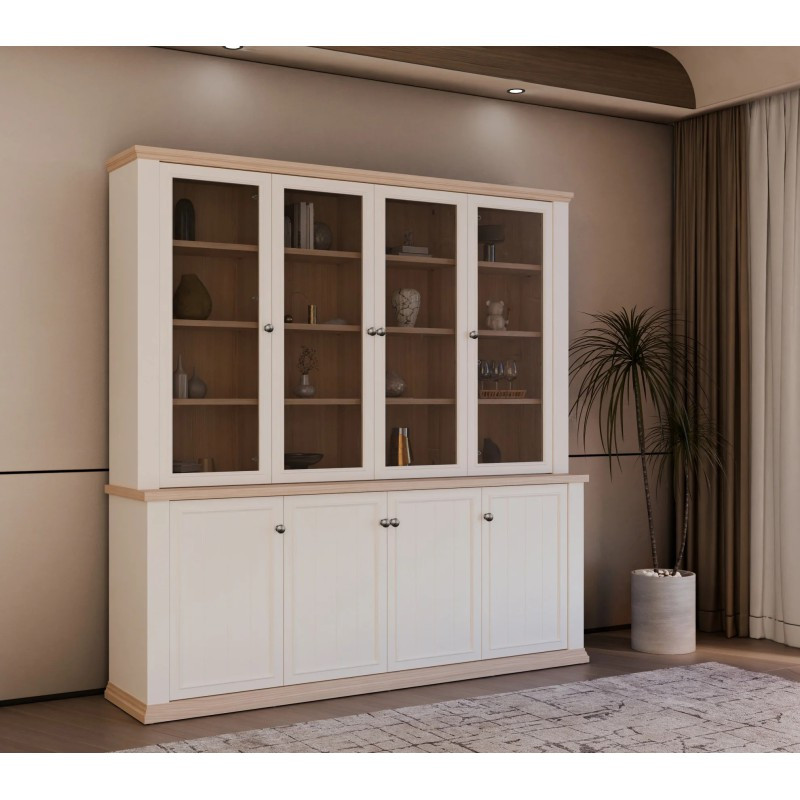 Duży regał 200 cm Pontypool – funkcjonalna zabudowa wnętrza