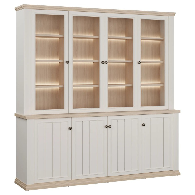 Duży regał 200 cm Pontypool – funkcjonalna zabudowa wnętrza