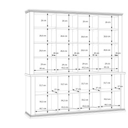 Duży regał 200 cm Pontypool – funkcjonalna zabudowa wnętrza