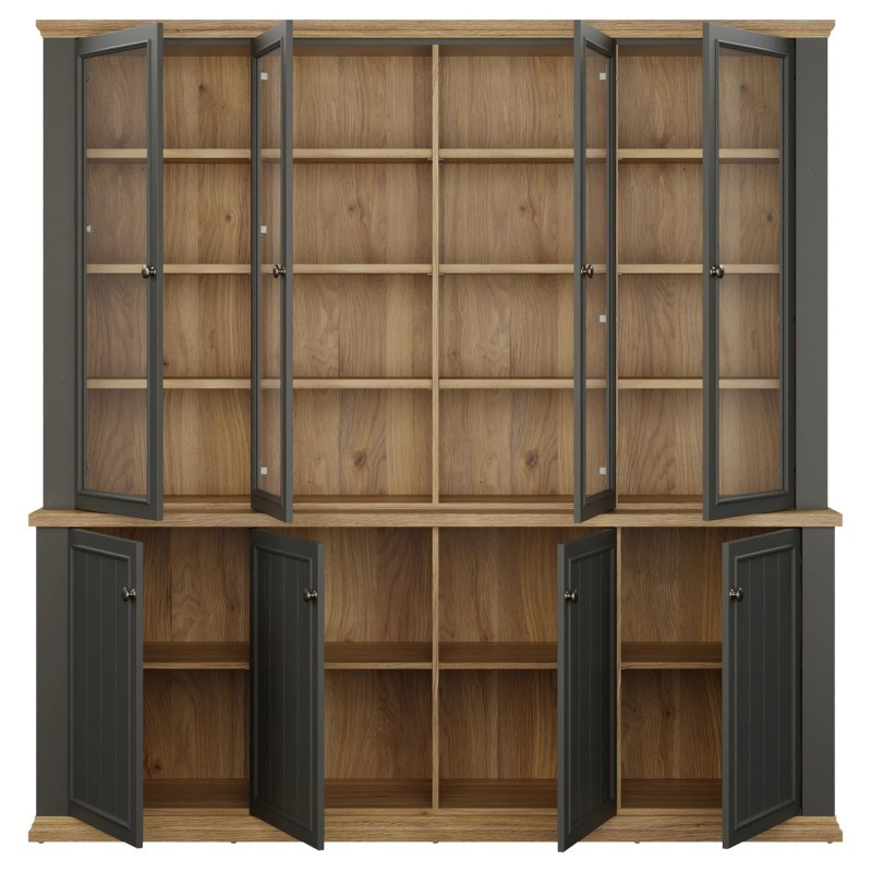 Duży regał 200 cm Pontypool – funkcjonalna zabudowa wnętrza