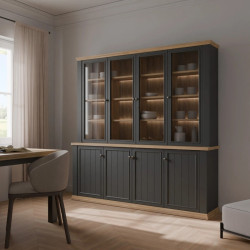 Duży regał 200 cm Pontypool – funkcjonalna zabudowa wnętrza