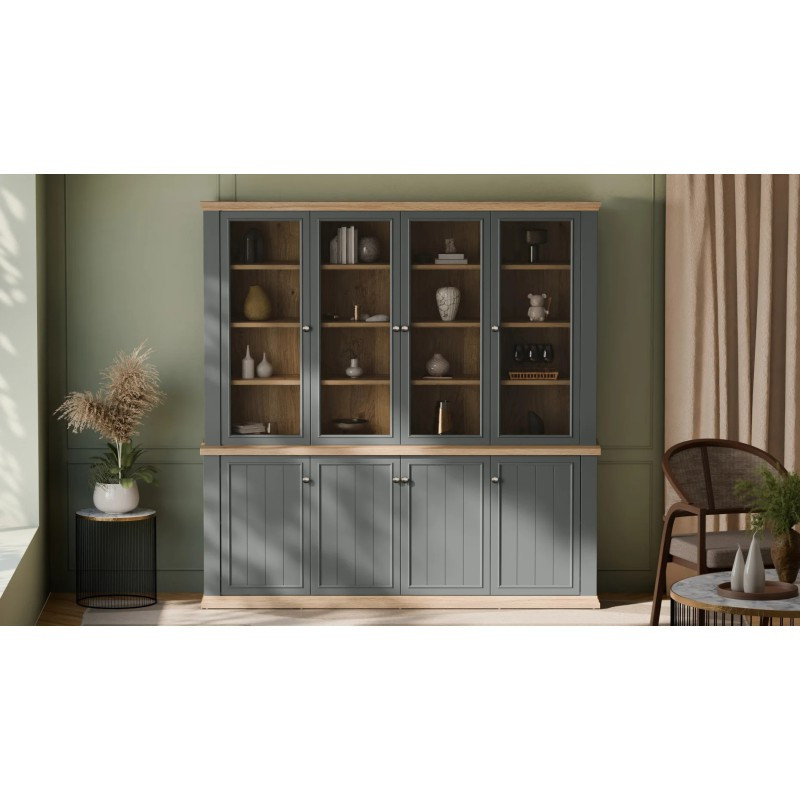 Duży regał 200 cm Pontypool – funkcjonalna zabudowa wnętrza