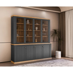 Duży regał 200 cm Pontypool – funkcjonalna zabudowa wnętrza