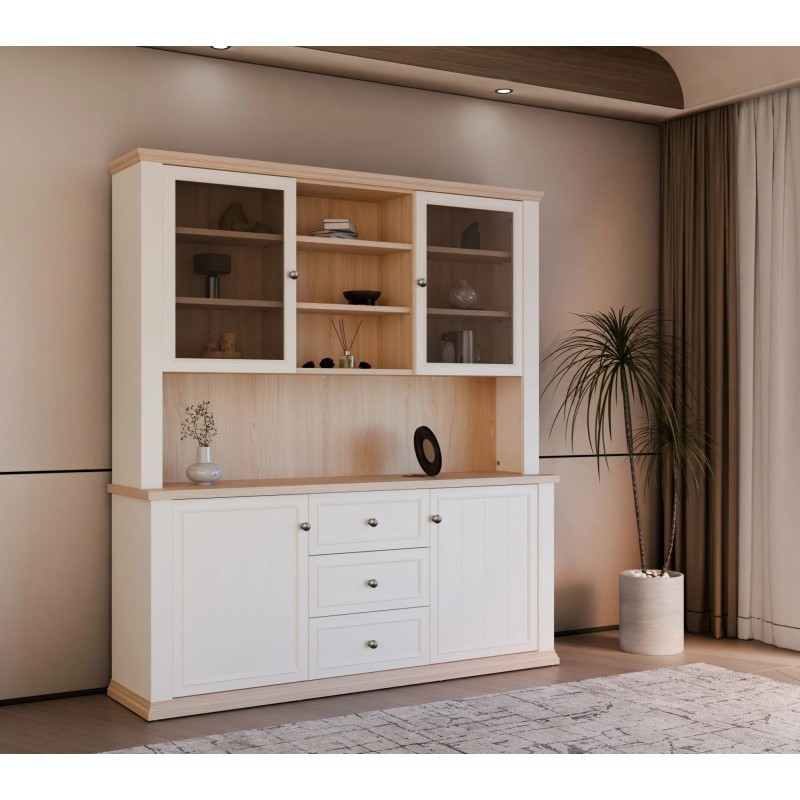 Kredens z nadstawką Pontypool – funkcjonalny bufet do wnętrz