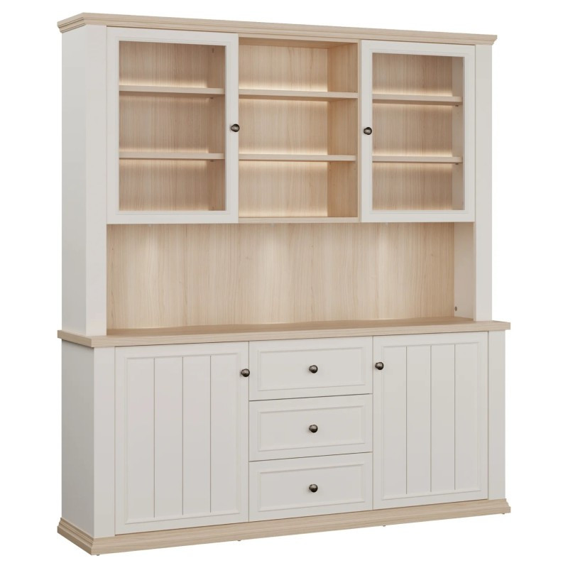 Kredens z nadstawką Pontypool – funkcjonalny bufet do wnętrz