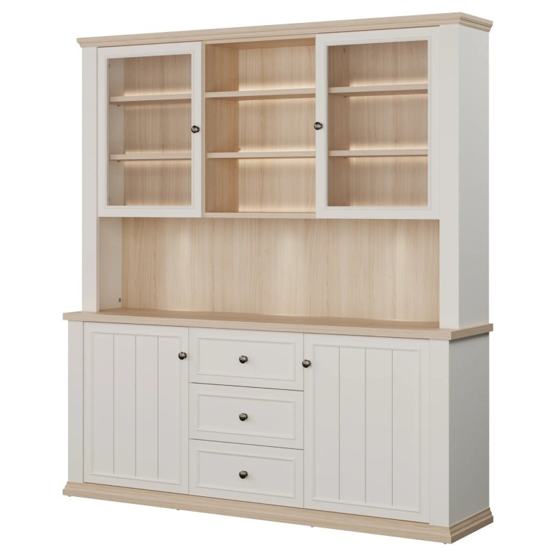 Kredens z nadstawką Pontypool – funkcjonalny bufet do wnętrz