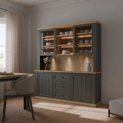 Kredens z nadstawką Pontypool – funkcjonalny bufet do wnętrz