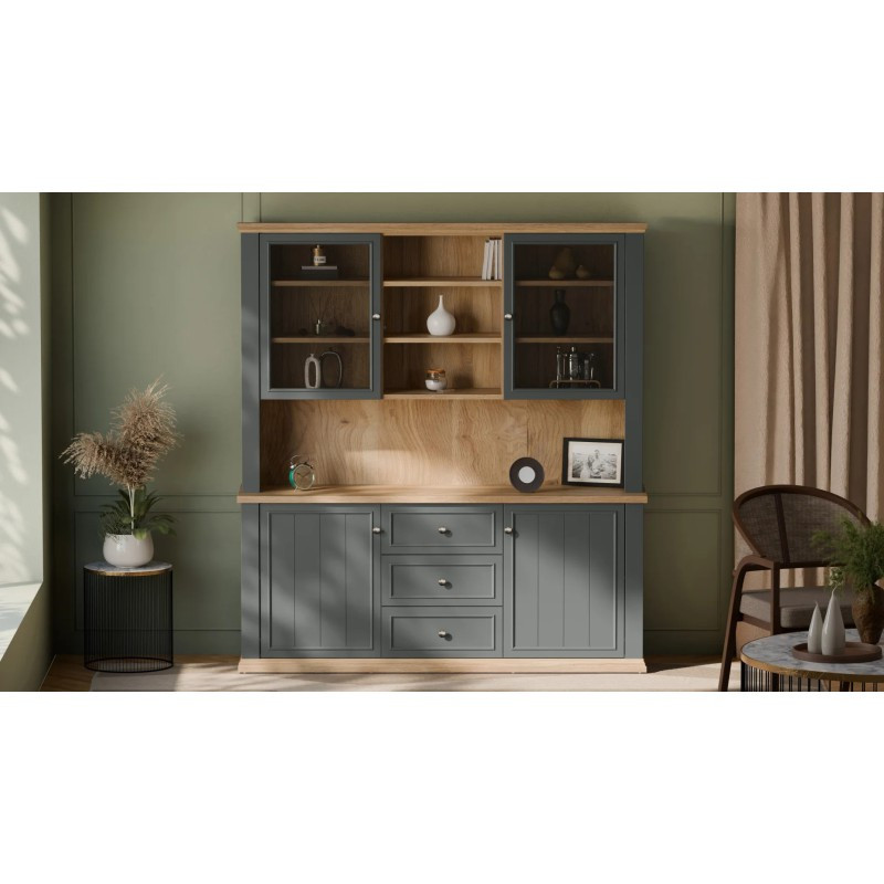 Kredens z nadstawką Pontypool – funkcjonalny bufet do wnętrz