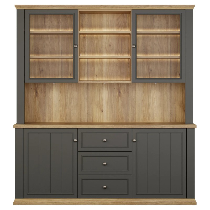 Kredens z nadstawką Pontypool – funkcjonalny bufet do wnętrz