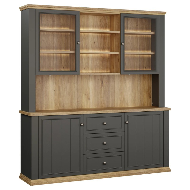 Kredens z nadstawką Pontypool – funkcjonalny bufet do wnętrz