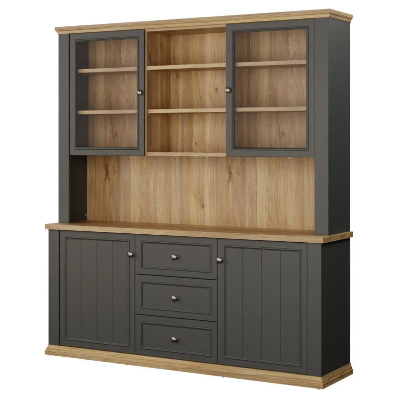 Kredens z nadstawką Pontypool – funkcjonalny bufet do wnętrz