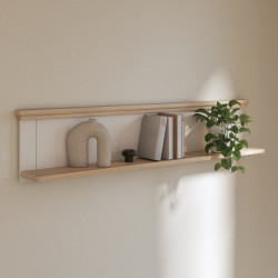 Biała półka wisząca Pontypool PNTB02 – praktyczna aranżacja ściany