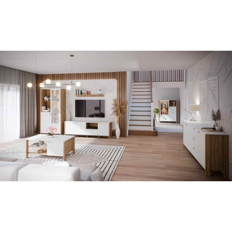 Komoda Saitama SQMK221-M826 Dąb Mauvella/Secret Grey Meble Forte