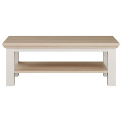 Biały stolik kawowy Pontypool – funkcjonalne centrum salonu