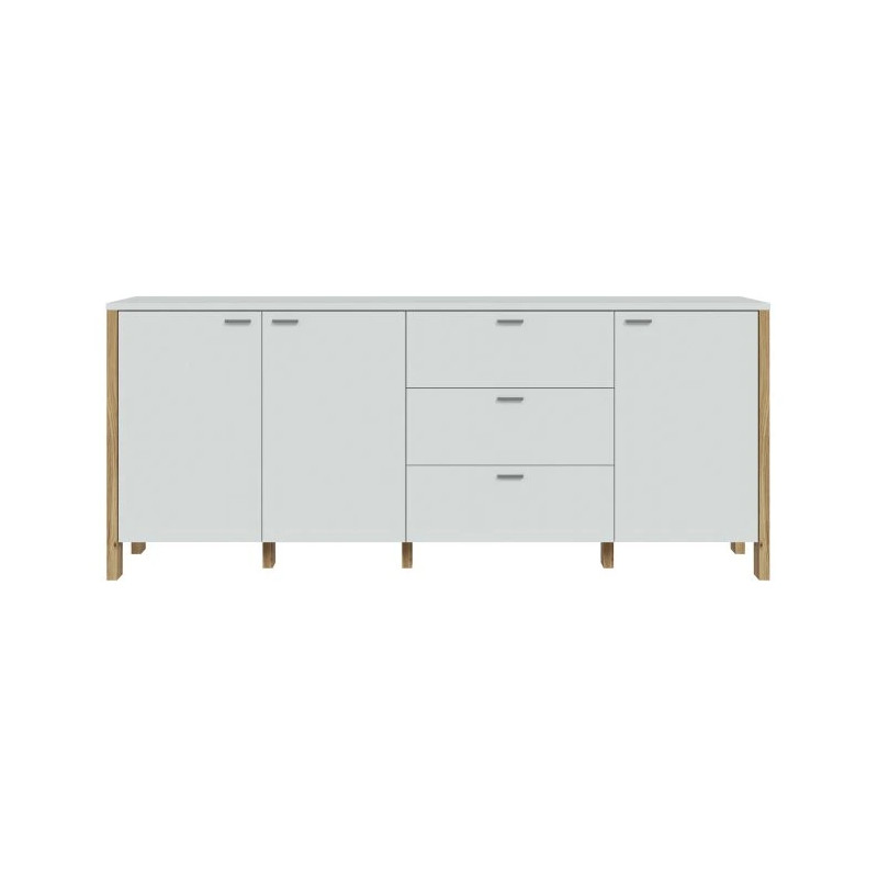 Komoda 3D3S Saitama SQMK241-M826Dąb Mauvella/Secret Grey Meble Forte