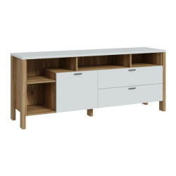 Szafka RTV 160 cm Saitama SQMT221R-M826 Dąb Mauvella/Secret Grey Meble Forte