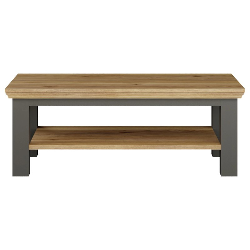 Stolik kawowy Pontypool – dąb mauvella/uni wolfram szary