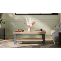 Stolik kawowy Pontypool – dąb mauvella/uni wolfram szary