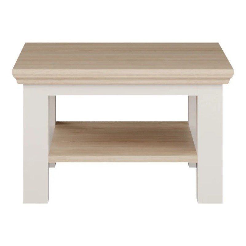 Biały stolik kawowy Pontypool – funkcjonalne centrum salonu