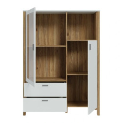 Witryna Saitama SQMV521L-M826 Dąb Mauvella/Secret Grey Meble Forte