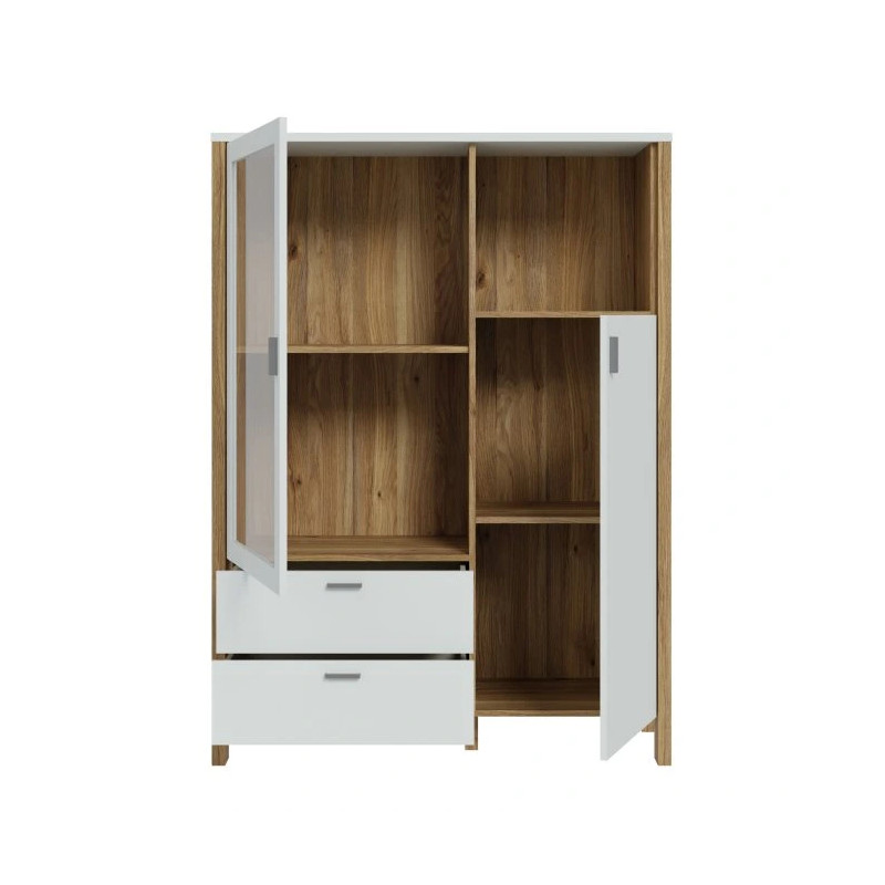 Witryna Saitama SQMV521L-M826 Dąb Mauvella/Secret Grey Meble Forte