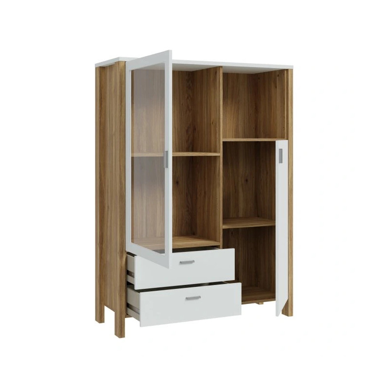 Witryna Saitama SQMV521L-M826 Dąb Mauvella/Secret Grey Meble Forte