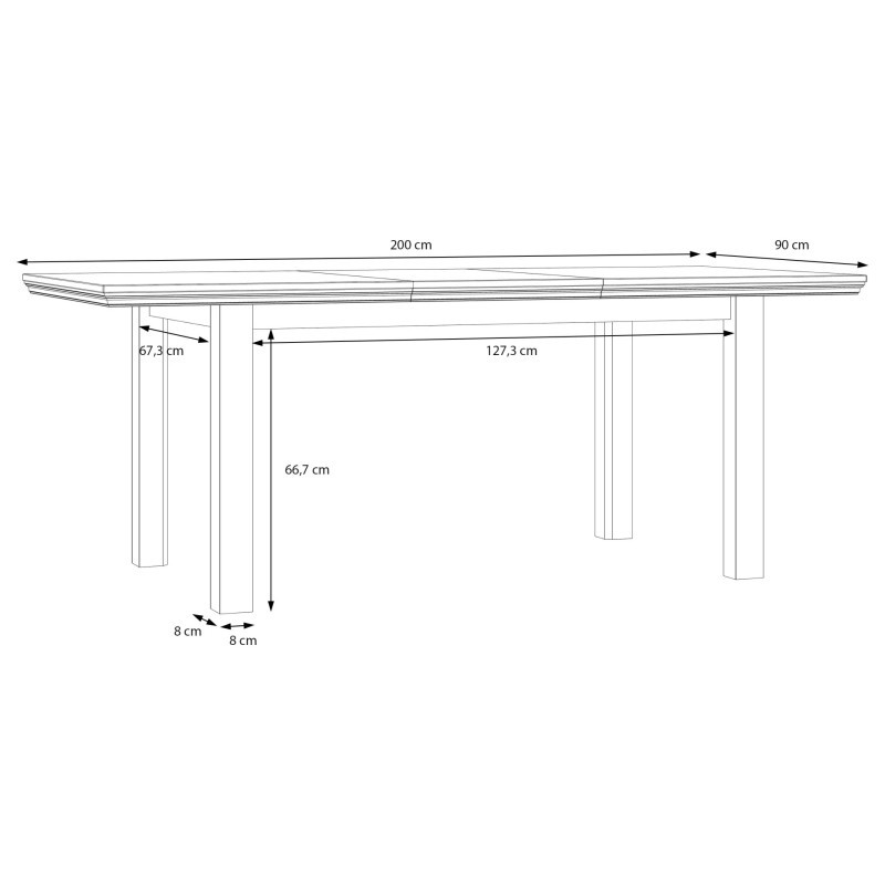 Stół rozkładany Pontypool TBLT7127 – elastyczna przestrzeń spotkań