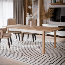 Stół rozkładany 160x90 Saitama TBLT7029-M896Dąb Mauvella/Secret Grey Meble Forte