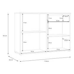 Biała komoda z szufladą Cardigan CDGK222 | Meble Forte