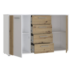 Biała komoda 140 cm Cardigan CDGK231 | Meble Forte