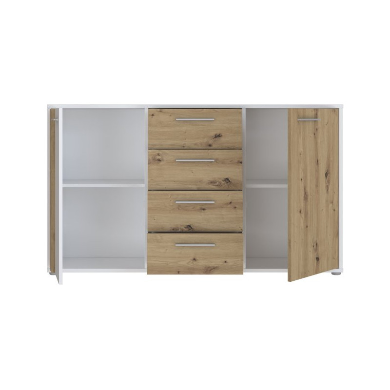 Biała komoda 140 cm Cardigan CDGK231 | Meble Forte