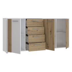 Biała szeroka komoda Cardigan CDGK241 | Meble Forte