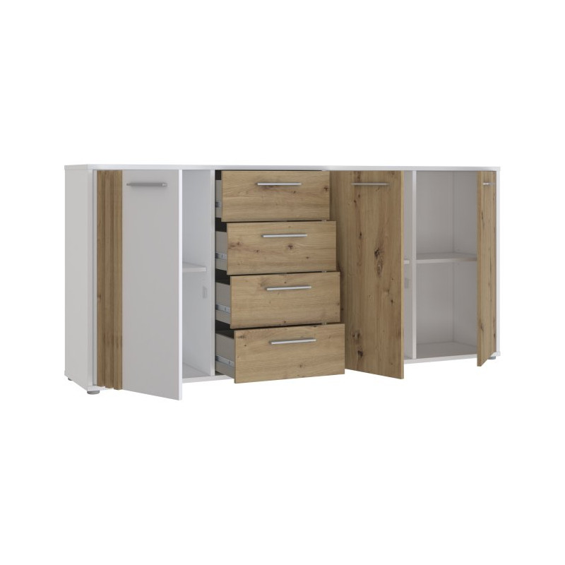 Biała szeroka komoda Cardigan CDGK241 | Meble Forte