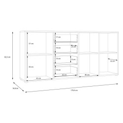 Biała szeroka komoda Cardigan CDGK241 | Meble Forte