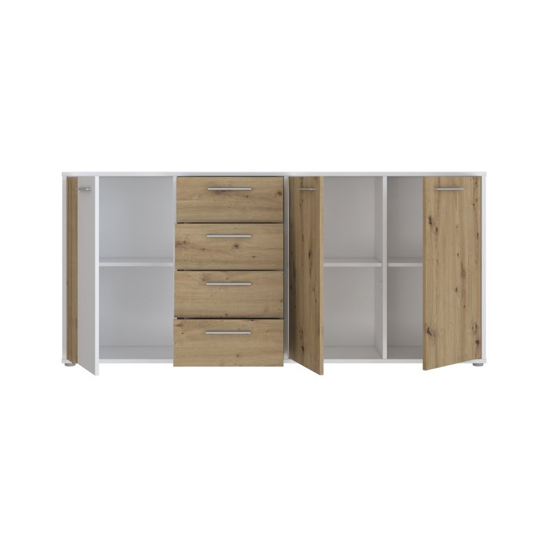 Biała szeroka komoda Cardigan CDGK241 | Meble Forte