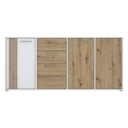 Biała szeroka komoda Cardigan CDGK241 | Meble Forte