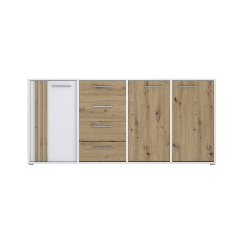 Biała szeroka komoda Cardigan CDGK241 | Meble Forte