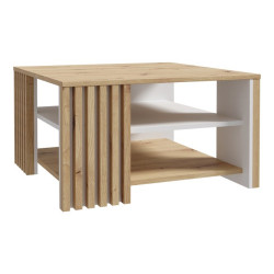 Biały stolik kawowy Cardigan CFTT5150 – stylowy detal