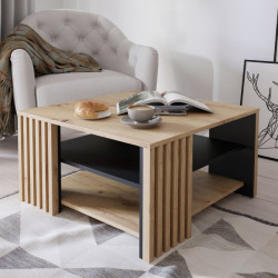 Czarny stolik kawowy Cardigan CFTT5150 – stylowy detal