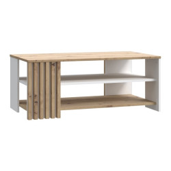 Biały stolik kawowy 110 cm Cardigan CFTT5221 – stylowy detal