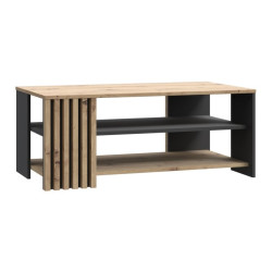 Czarny stolik kawowy 110 cm Cardigan CFTT5221 – stylowy detal