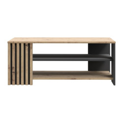 Czarny stolik kawowy 110 cm Cardigan CFTT5221 – stylowy detal