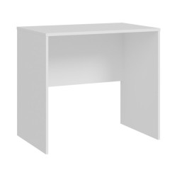 Małe biurko 80x50 cm Dubberly biały – kompaktowa przestrzeń pracy