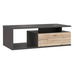 Stolik kawowy Como COMT501-C175 Grafit/Deska Dębowa Meble Forte