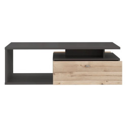 Stolik kawowy Como COMT501-C175 Grafit/Deska Dębowa Meble Forte